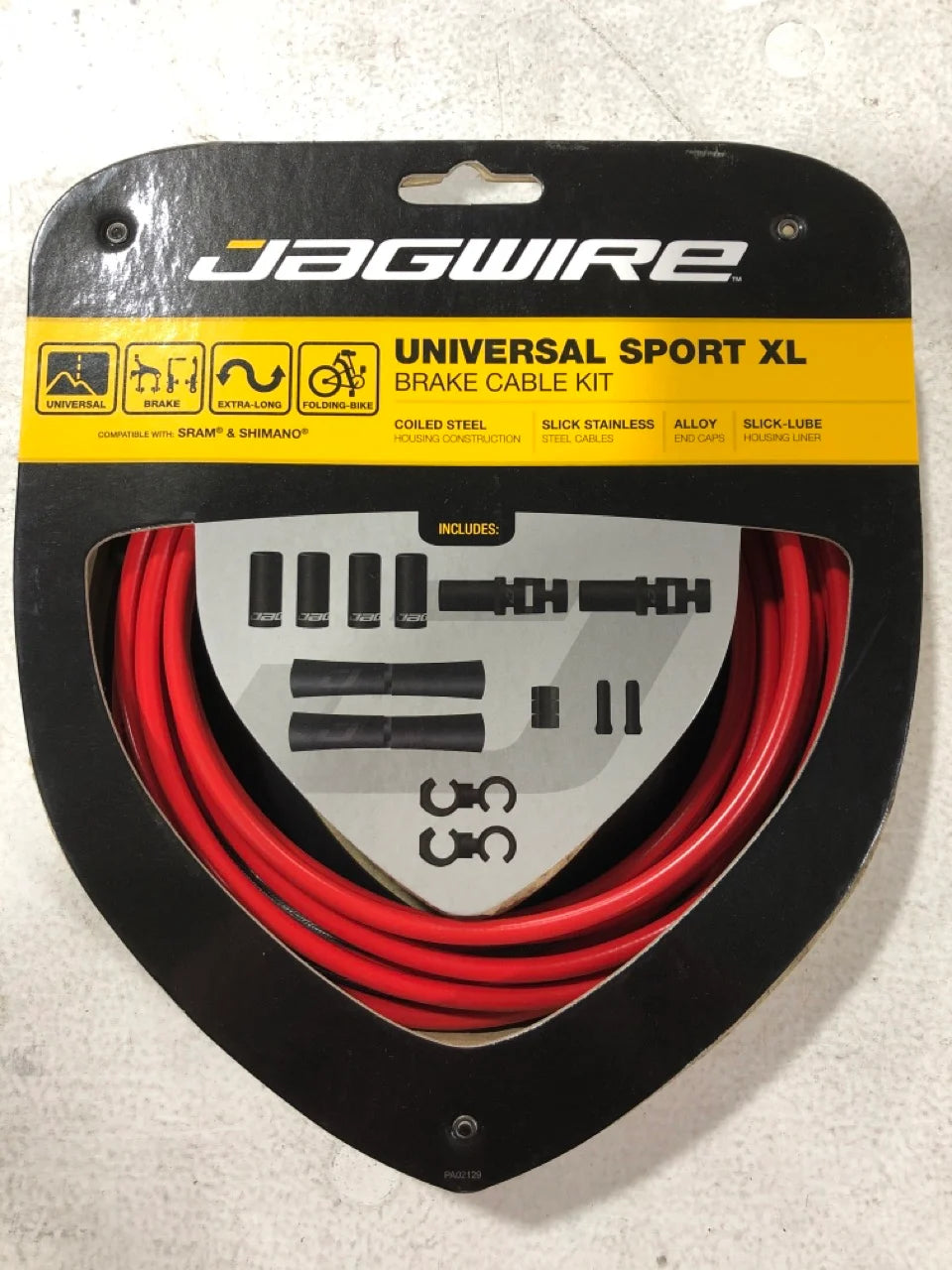 Jagwire universal sport xl brake kit in red perfect for men