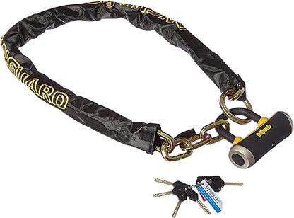 Onguard mastiff 8019 chain lock 1100 x 10mmcolour black yellow size 1100mm rrp 180 perfect for everyone