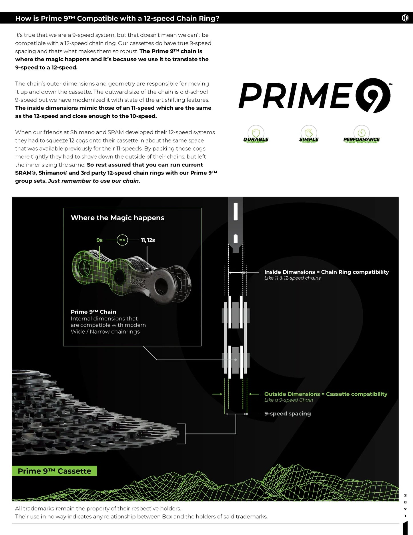 Box three prime 9 wide multi shift groupset perfect for everyone