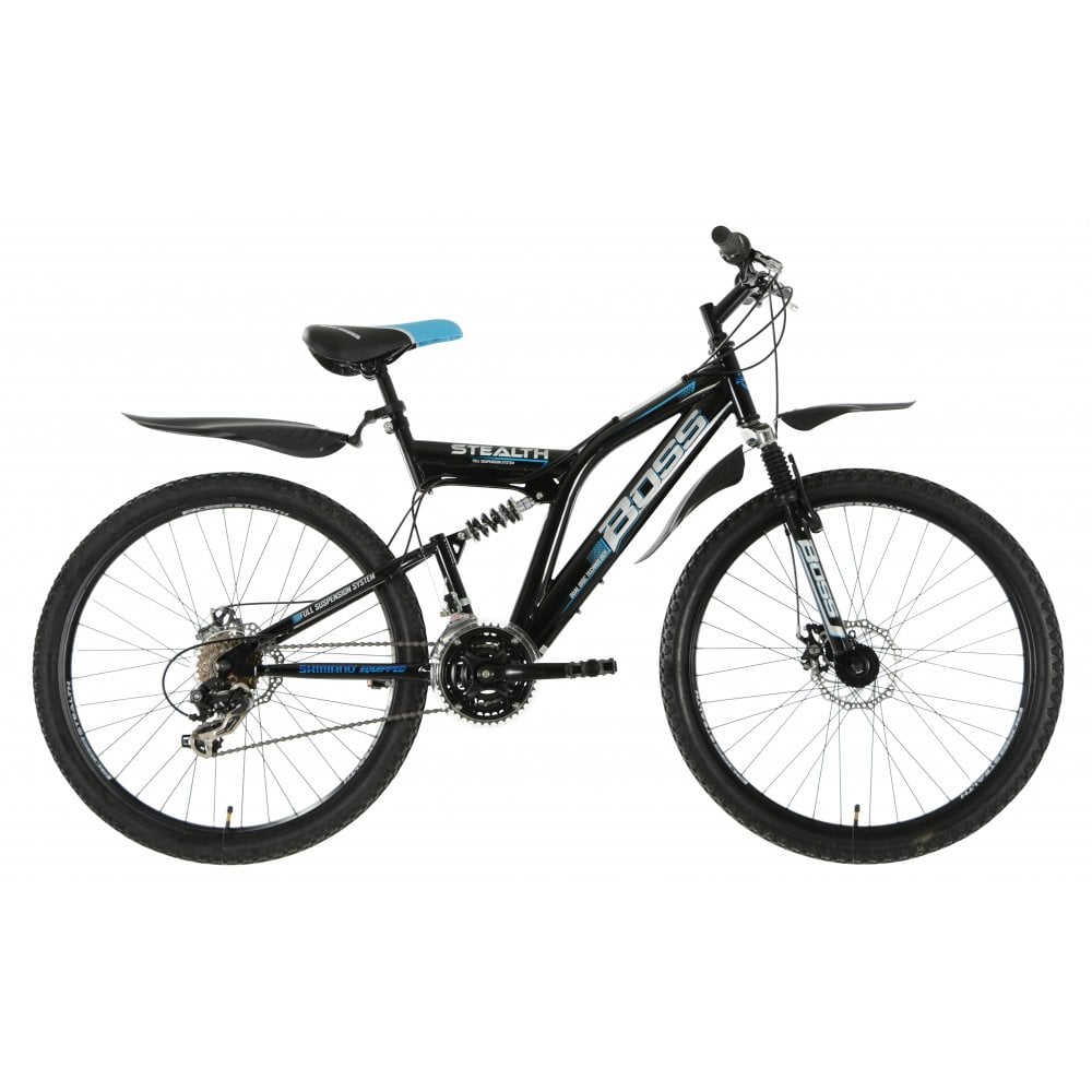 Boss stealth 26 mountain bike 26 black blue perfect for men