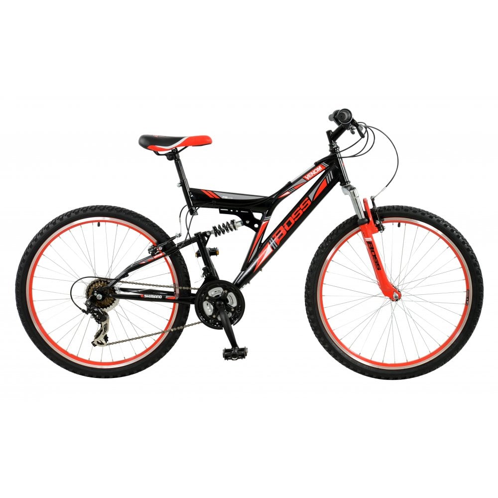 Boss venom mountain bike 26 black red perfect for men