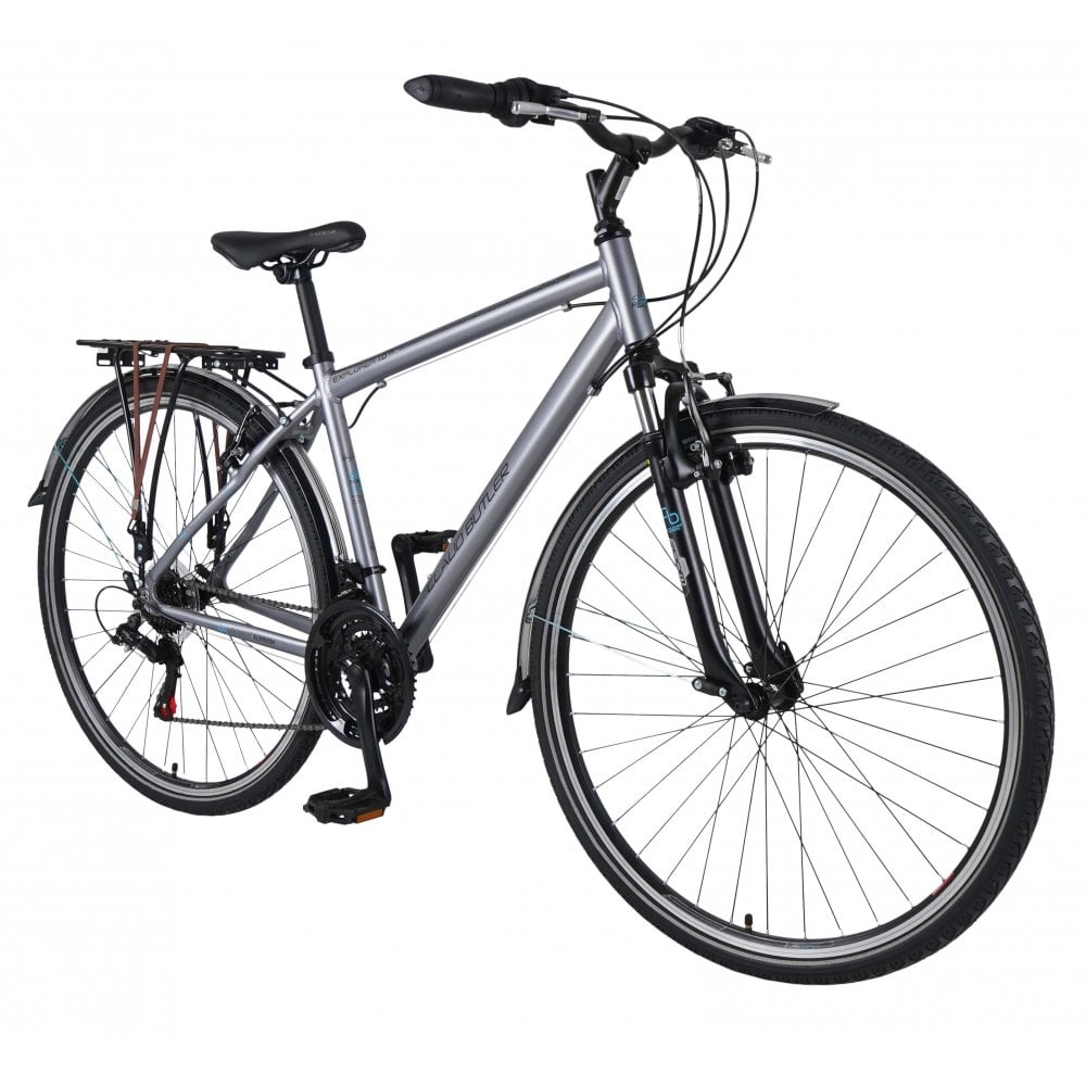 Claud butler explorer 1 0 hybrid bike 18 silver perfect for everyone