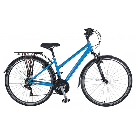 Claud Butler Explorer 1.0 Low Step Hybrid Bike, 16" Blue