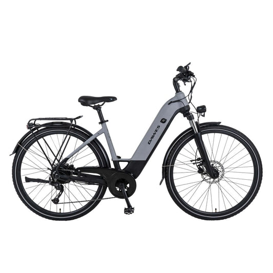 Dawes spire low step 2 0 small electric hybrid bike light grey black perfect for men