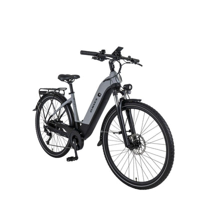 Dawes spire low step 2 0 small electric hybrid bike light grey black perfect for everyone