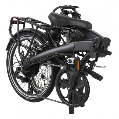 Falcon flow electric folding bike 20 black perfect for everyone