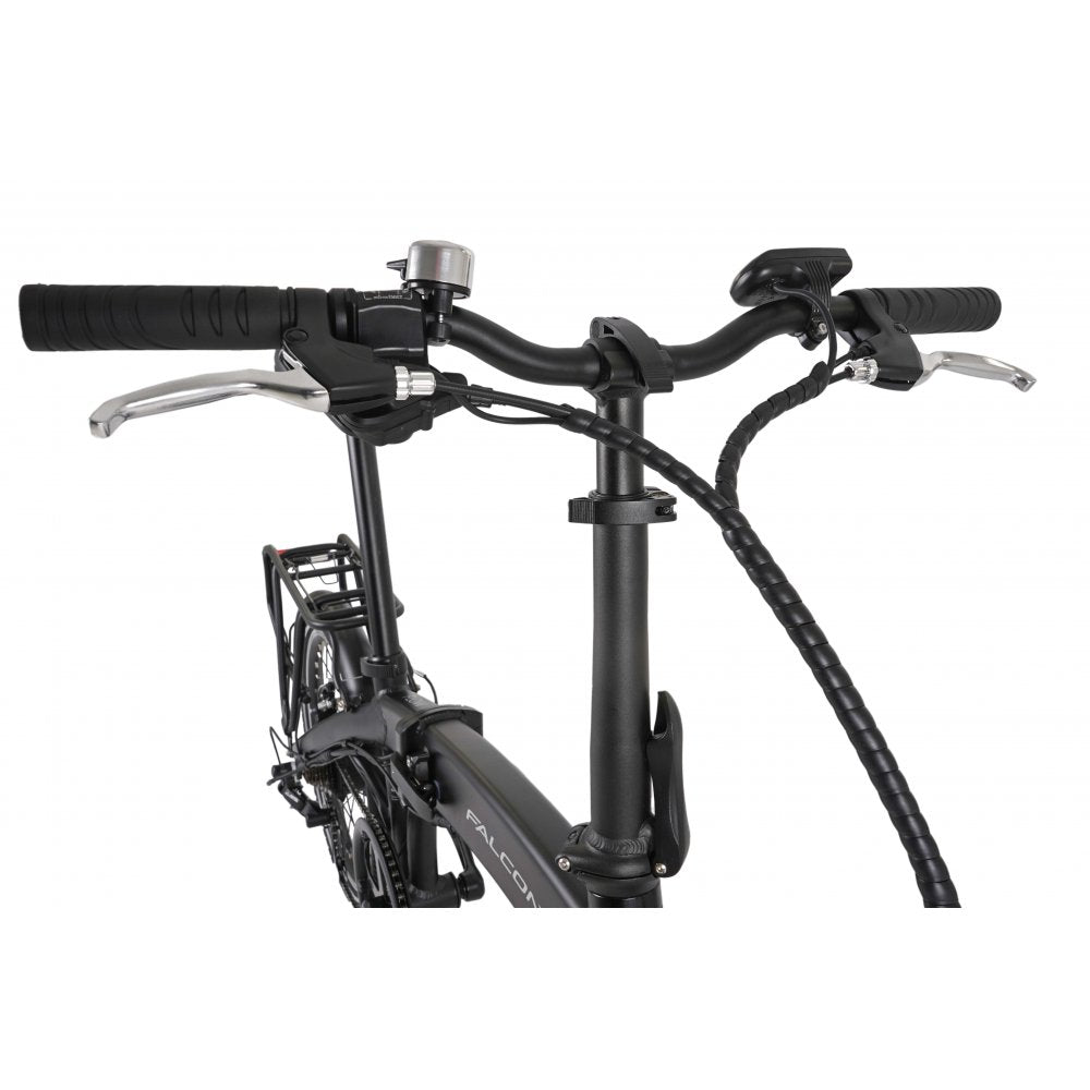 Falcon flow electric folding bike 20 black perfect for everyone