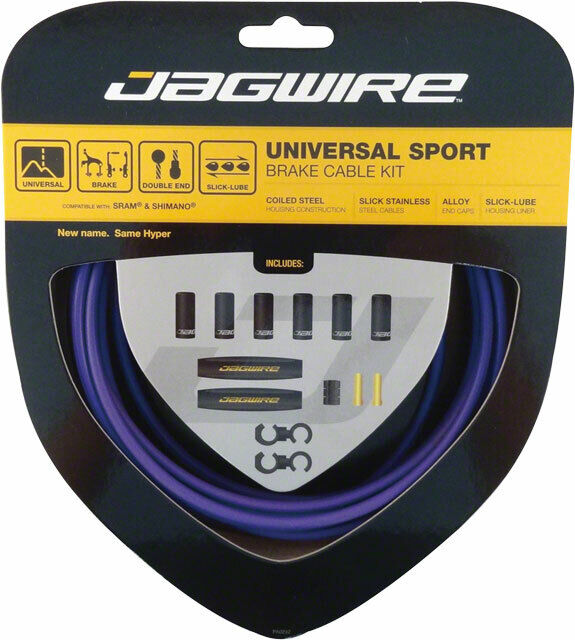 Jagwire universal sport brake cable kit purple perfect for women